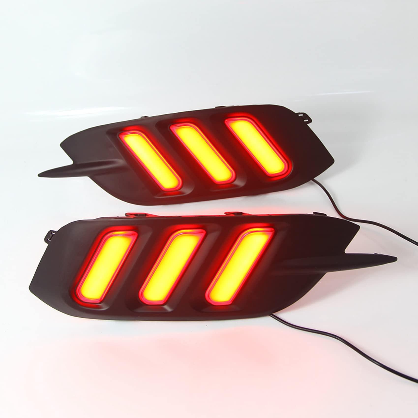 6X Auto LED DRL Luci di Marcia Diurna Paraurti Posteriore Luce di Stop Posteriore Fendinebbia per 10Th Gen 2016-2019