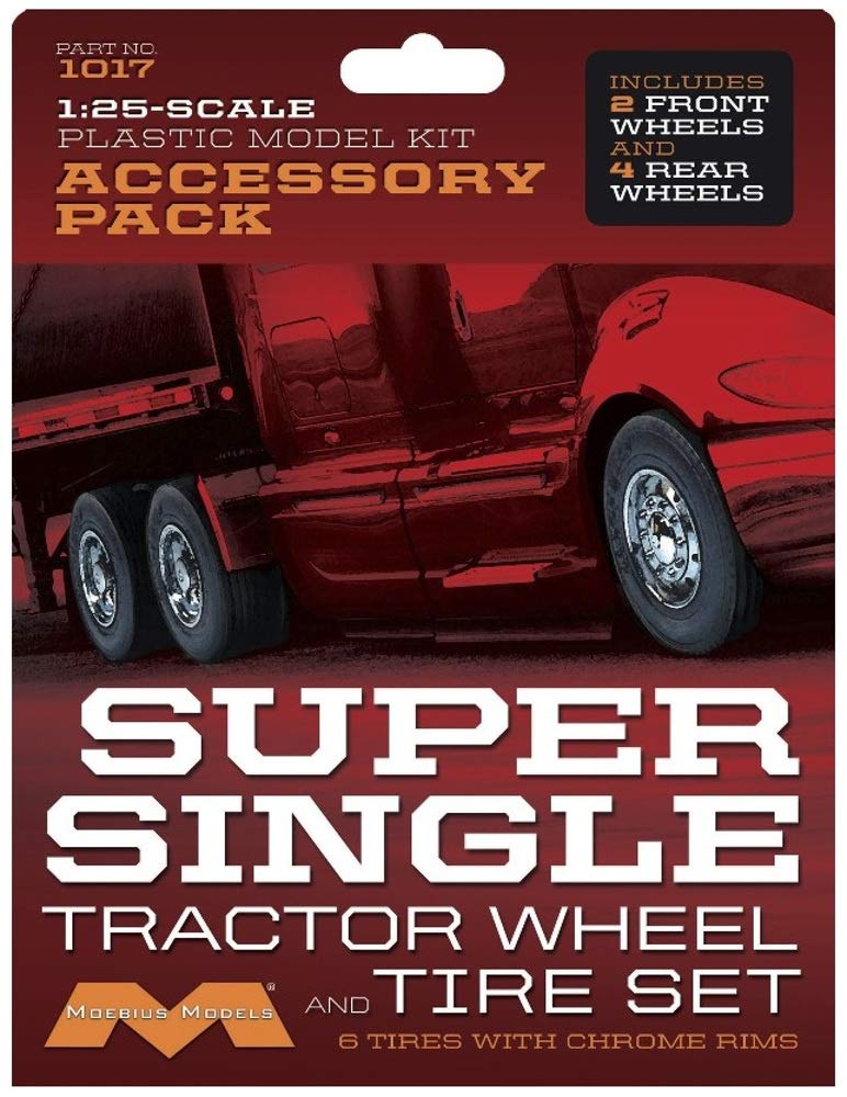 Pegasus Hobbies 1017 Super Single Tractor Wheel & Tire Set 1/25 Scale