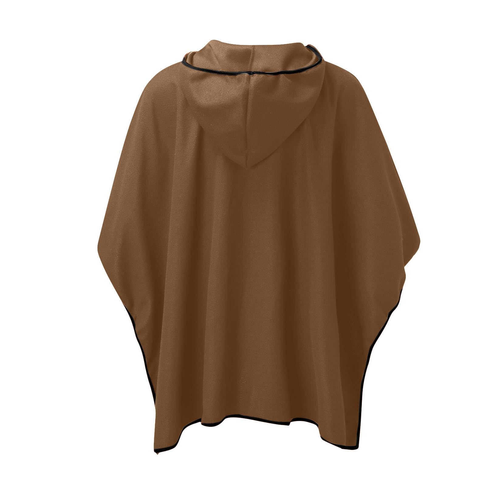 Generisch Poncho con capucha para hombre Clint Poncho Manta Dobladillo Irregular Sudadera con Capucha Ropa de Casa con Mangas de Murciélago Y Capucha Cape Baggy Cloak Mago Disfraz Larp Vikingo Ropa