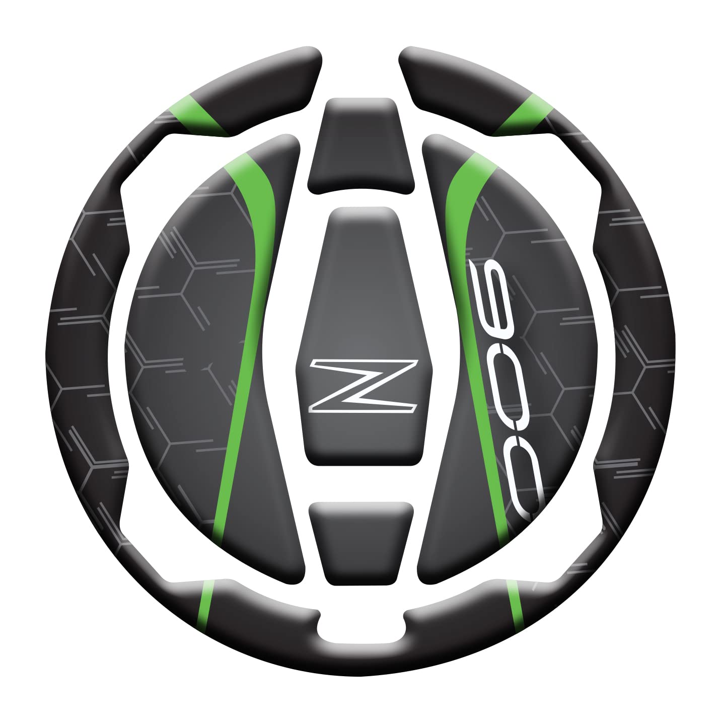 Protection Réservoir Moto 3D - Autocollant Anti-rayures Universel - Vert