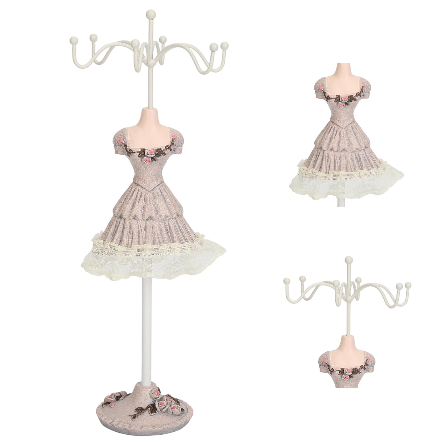 Tissting Jewelry Stand Holder Model Princess Dress Earring Displays Stand