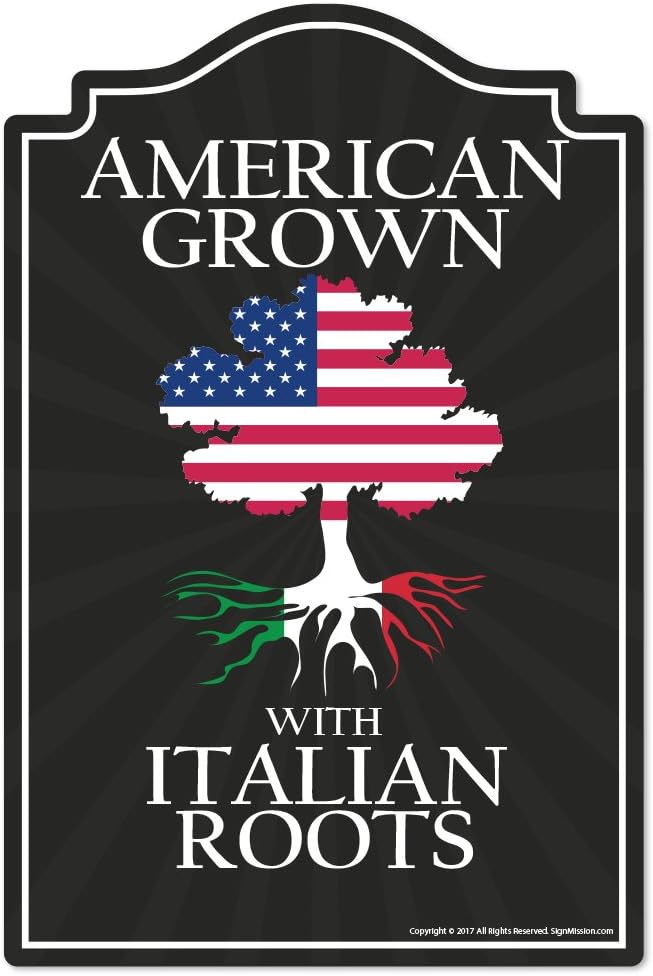 American Grown Novelty Sign | Indoor/Outdoor | Funny Home Décor for Garages, Living Rooms, Bedroom, Offices | SignMission Personalized Gift Wall Plaque Decoration