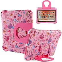 Fire HD 10 2021 2023 Tablet Case Kids, FunnyWin Princess Fire HD 10 10.1 inch 11th 13 th Gen Kid Pro Tablet Cover for Kids Boy Girl EVA Kid-Proof case with Stand Handle Shockproof Kid-Friendly GZ