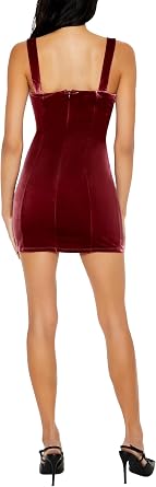Forever 21 Women's Velvet Bodycon Mini Dress