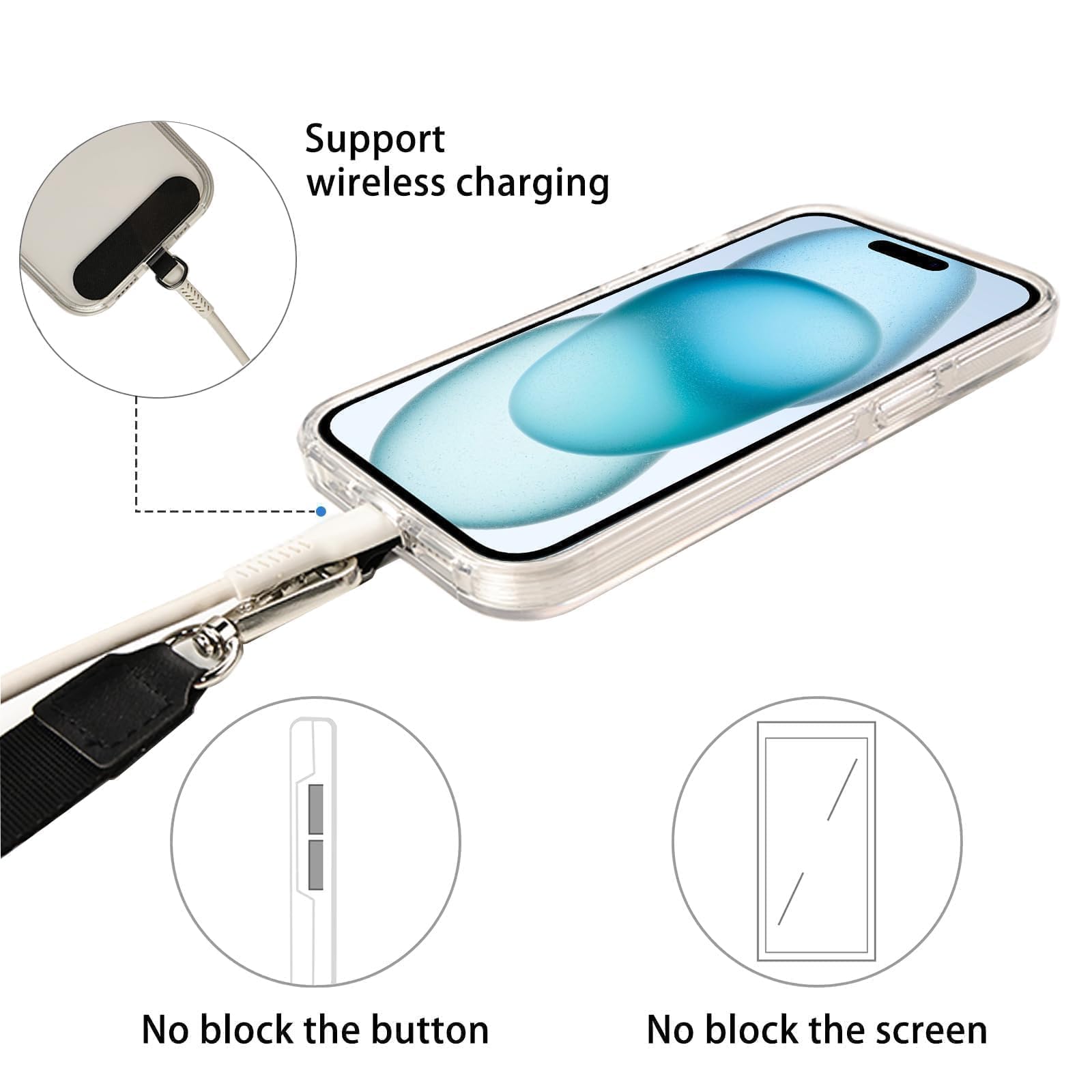 2-Pack Phone Lanyard-Includes 2 Adjustable Neck Straps,2 Wrist - View #7