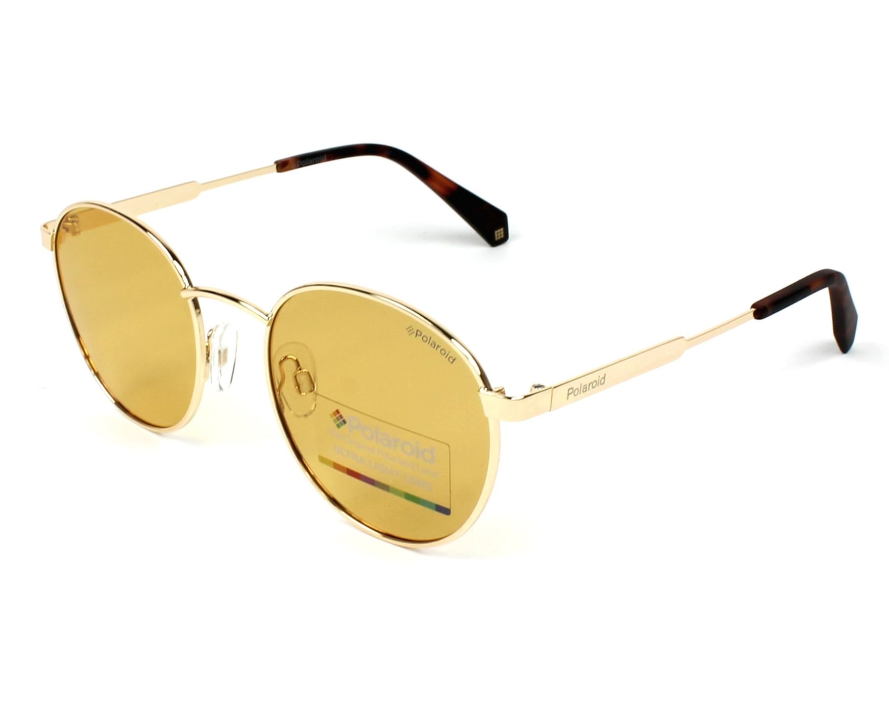 Polaroid Unisex Gold Round Orange Polarized Pld 2053/S/Li Love Island