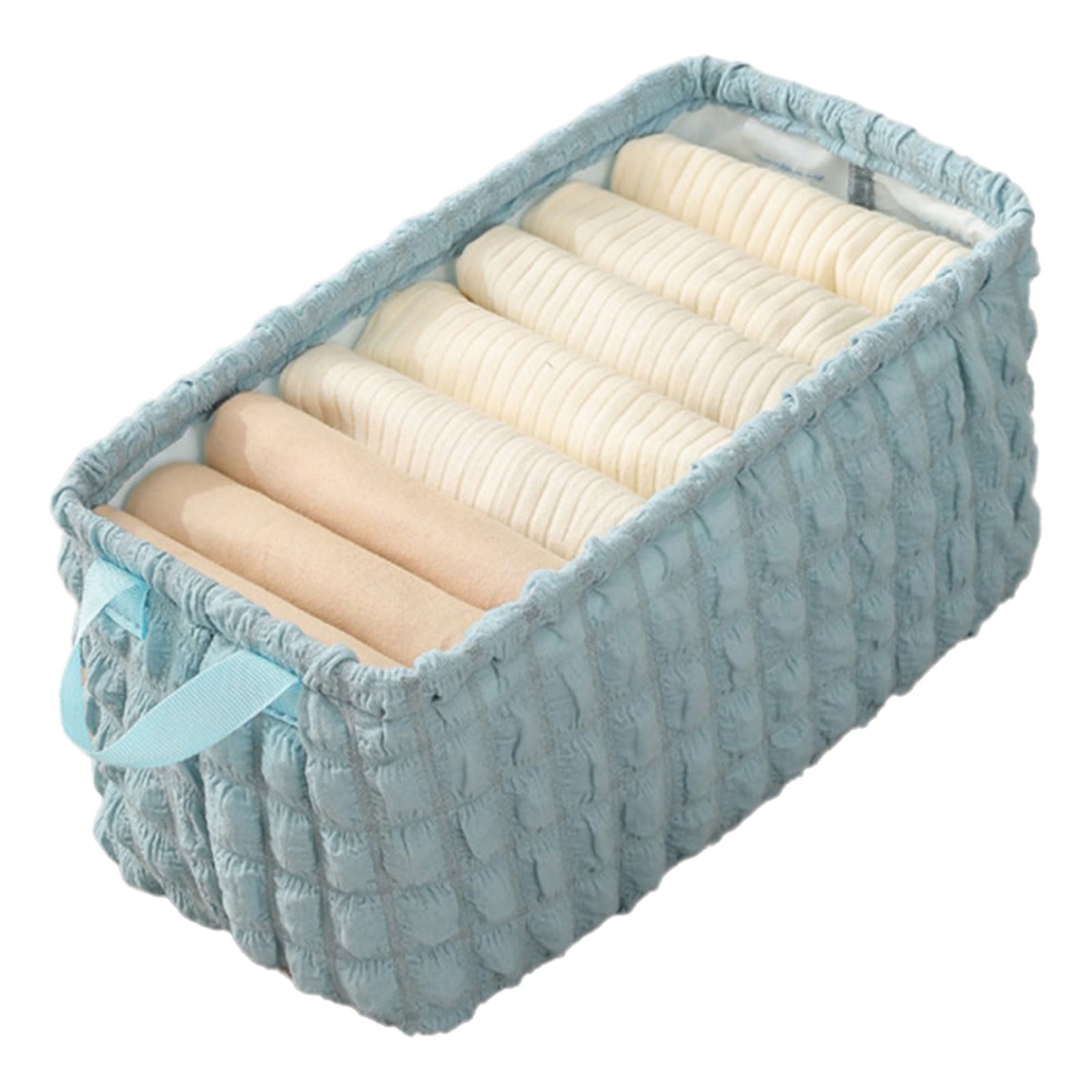 MICFENY Foldable Bedroom Underwear Organiser Storage Box for Socks Panties and Intimates Travel Friendly Lingerie Holder