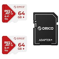 ORICO TF30 Scheda Micro SD 64GB Confezione 2pz, 100MB/s 4K UHD