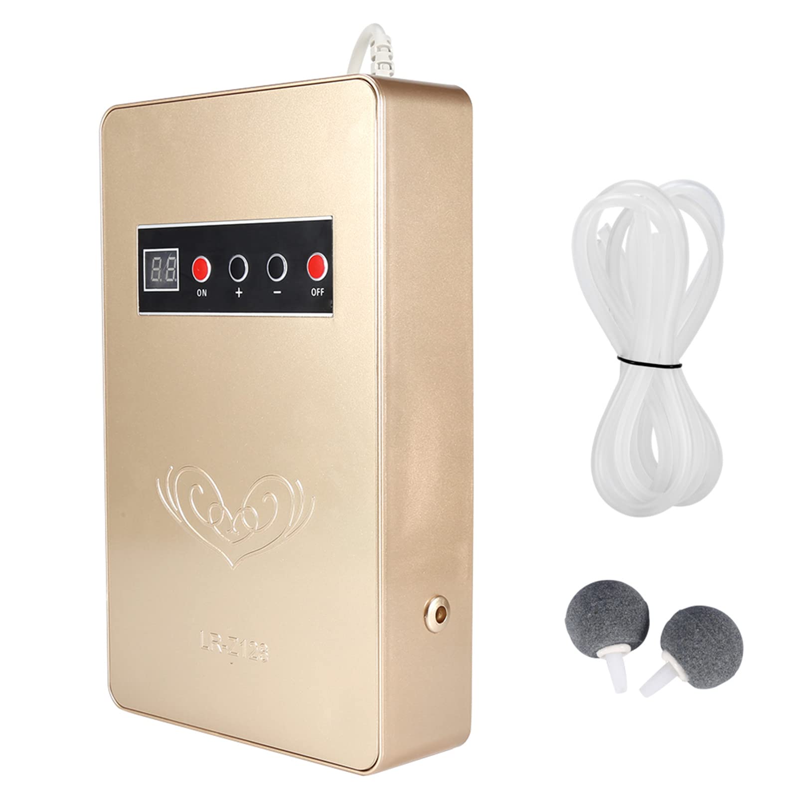 600 Mg/h Generator Ozonu Oczyszczacz Powietrza Ozonator dla Domu z Materiałem ABS Przenośna Konstrukcja Możliwość Montażu na ścianie do Czyszczenia Owoców Warzyw Powietrzem i wodą (GOLD)