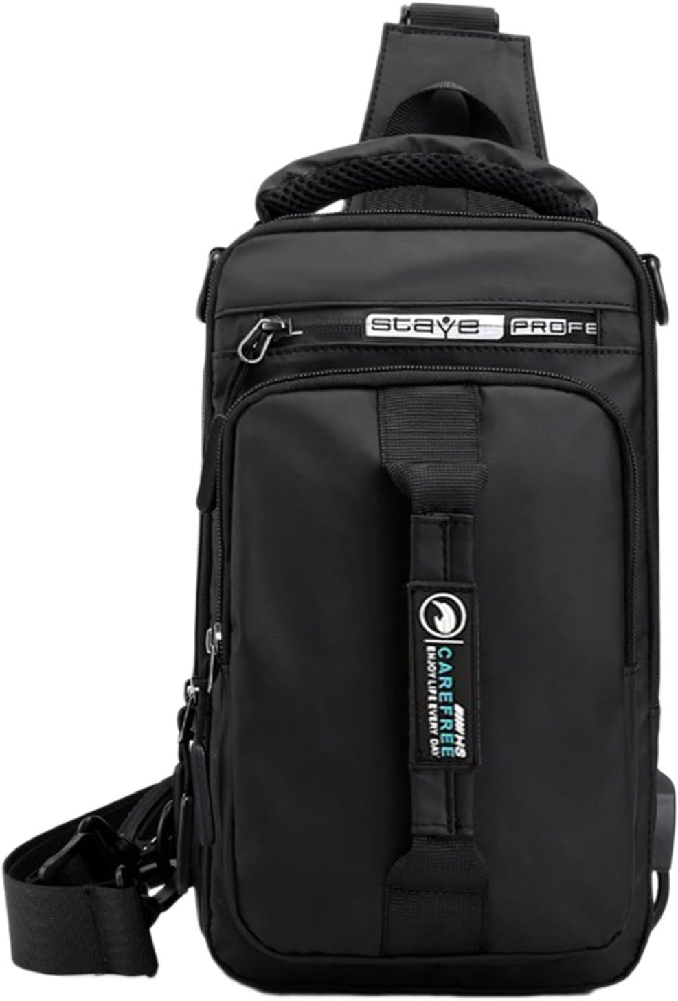 Sling Bag for Men Women, Shoulder Backpack Chest Bags Hiking Daypacks Return Pallets for Sale Liquidation (Black)