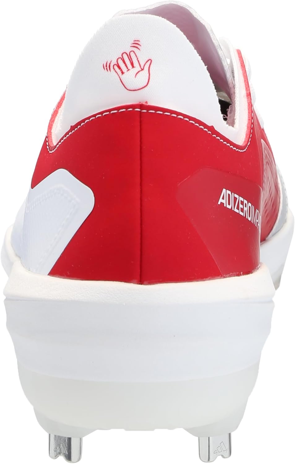 adidas Men's Adizero Impact Baseball, White/Black/Team Power Red, 16
