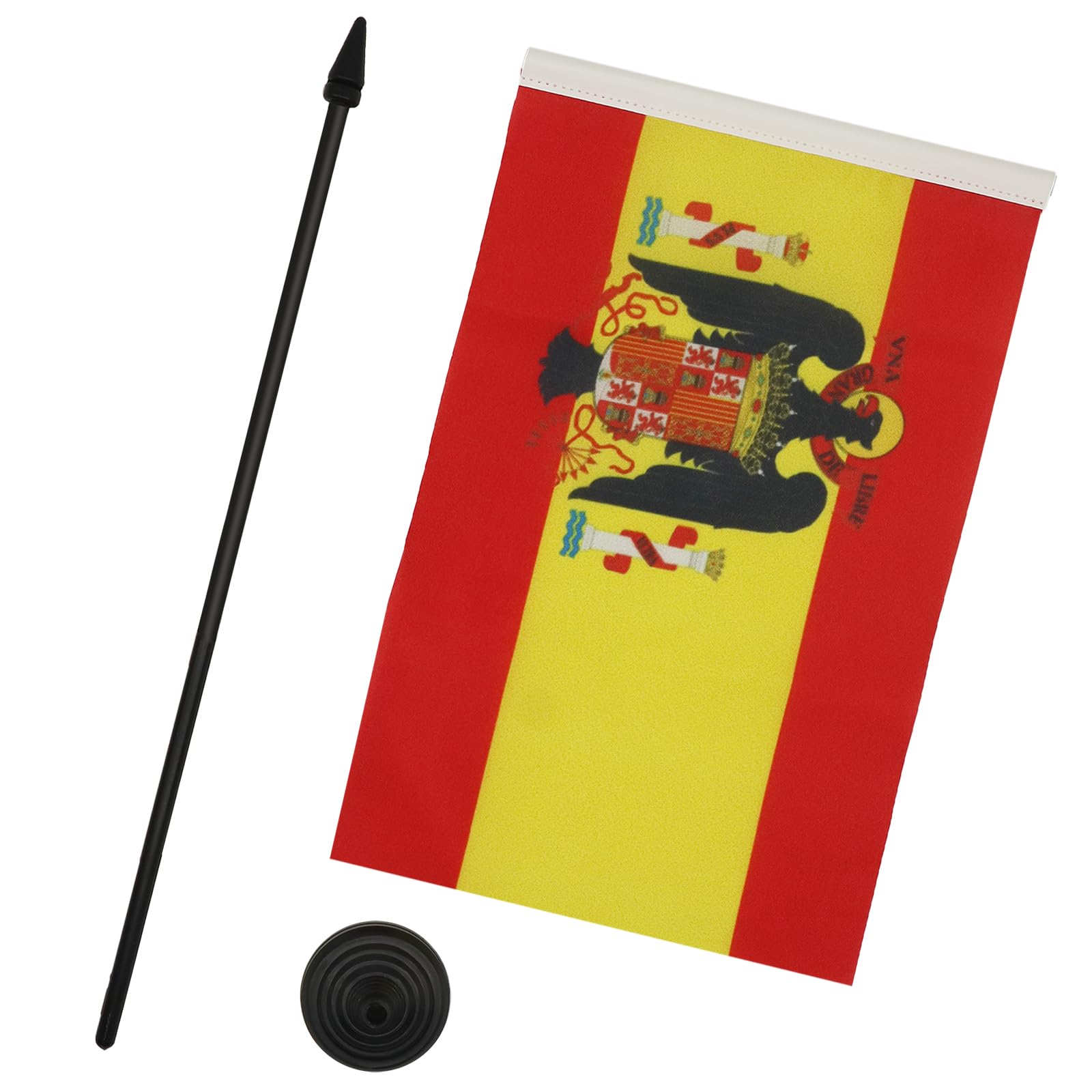 AZ FLAG Spain under Franco 1945-1977 Table Flag 5'' x 8'', Francoist Spanish Office Decoration 100% Polyester 21 x 14 cm - Image 3