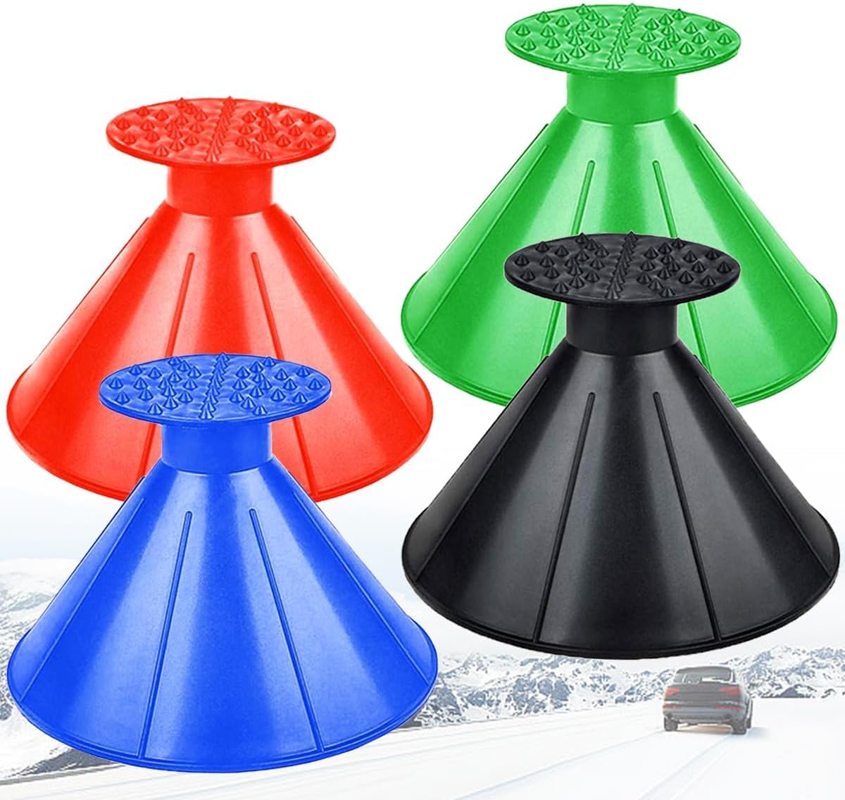 4pcs Magic Ice Scraper,Magical Car Ice Scraper,Ice Scraper for Car