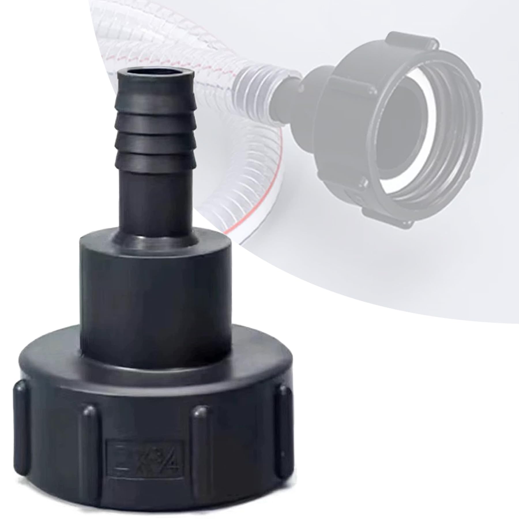 LEPEVNEY 1000L IBC Water Tote Tank Adaptor - 3/4" (19mm) Coarse Thread Hose Tail Fitting