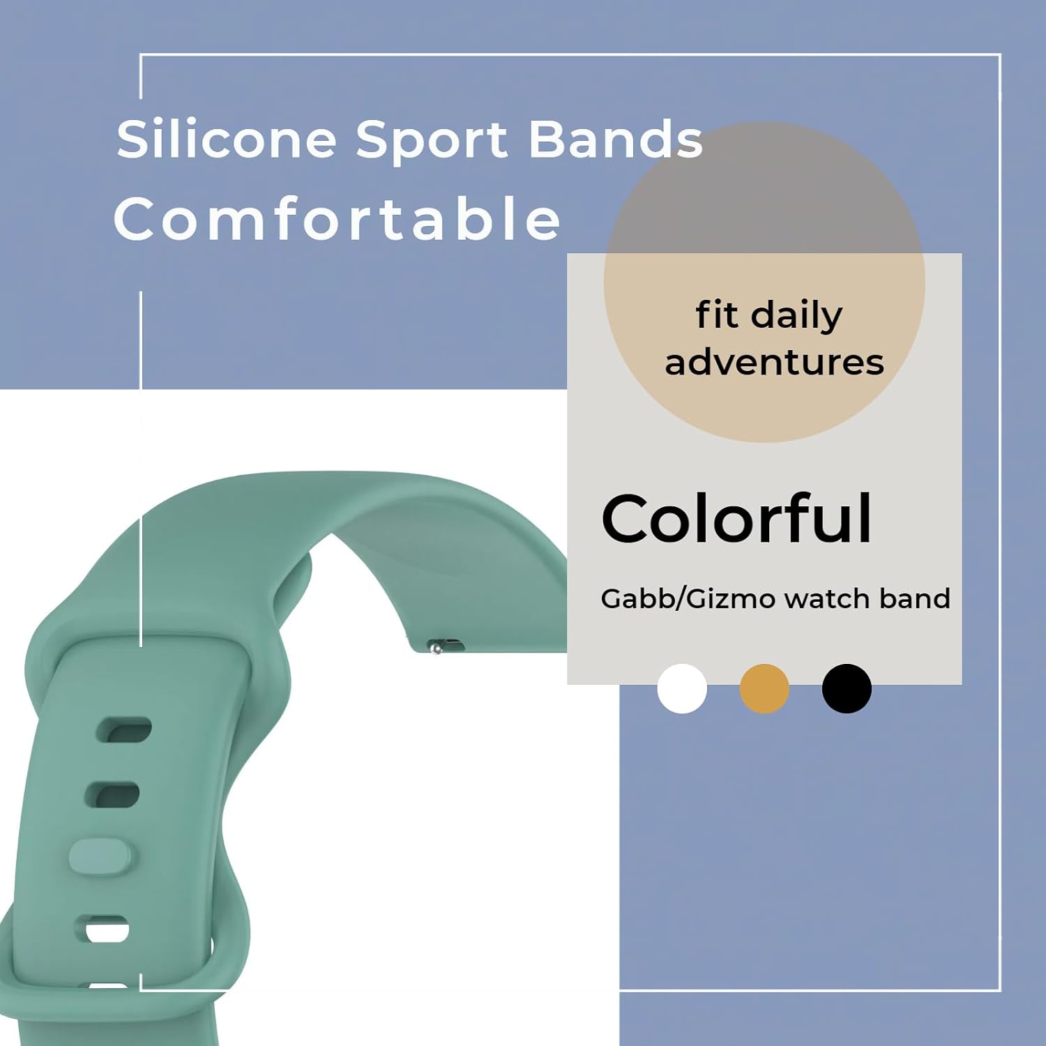 10-Pack Compatible for Gizmo Watch 3 2 1/Gabb Watch 3 2 1 Watch Band, Silicone Sport Bands Breathable Waterproof Replacement Straps for Smartwatches image 5