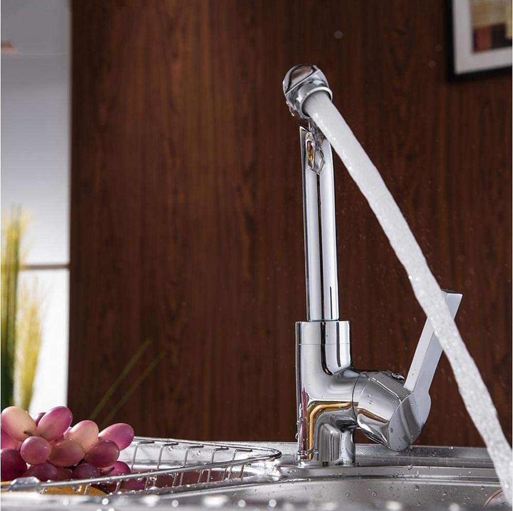 Grifo del fregadero, Grifo del fregadero del baño de la cocina, Grifos del baño de la cocina Mezclador de agua de la barra del jardín del hogar Giratorio de pulido de 360 ​​​​grados Fácil de lavar