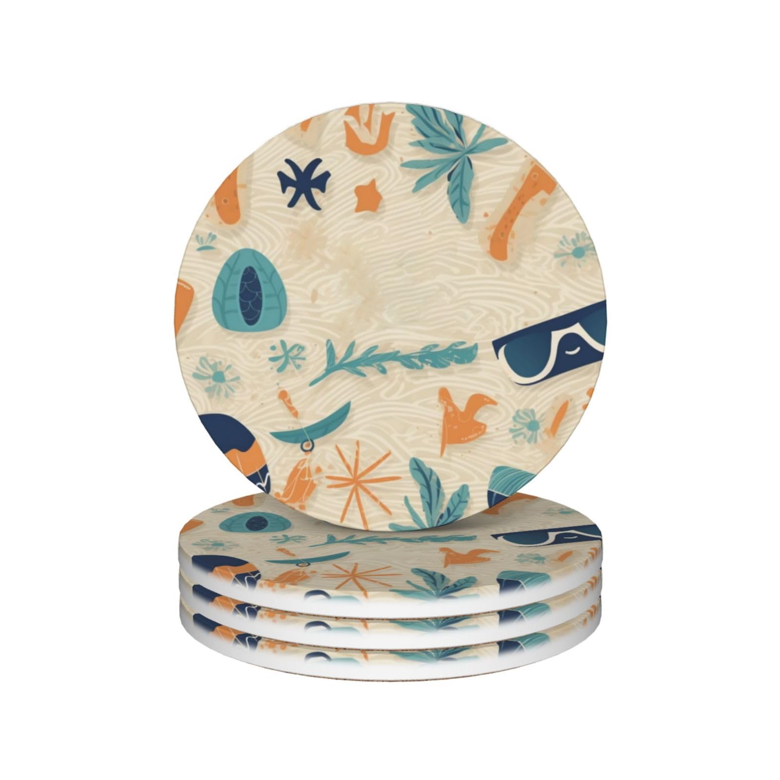 Dessous de verre céramique anti-rayure pour verres humides