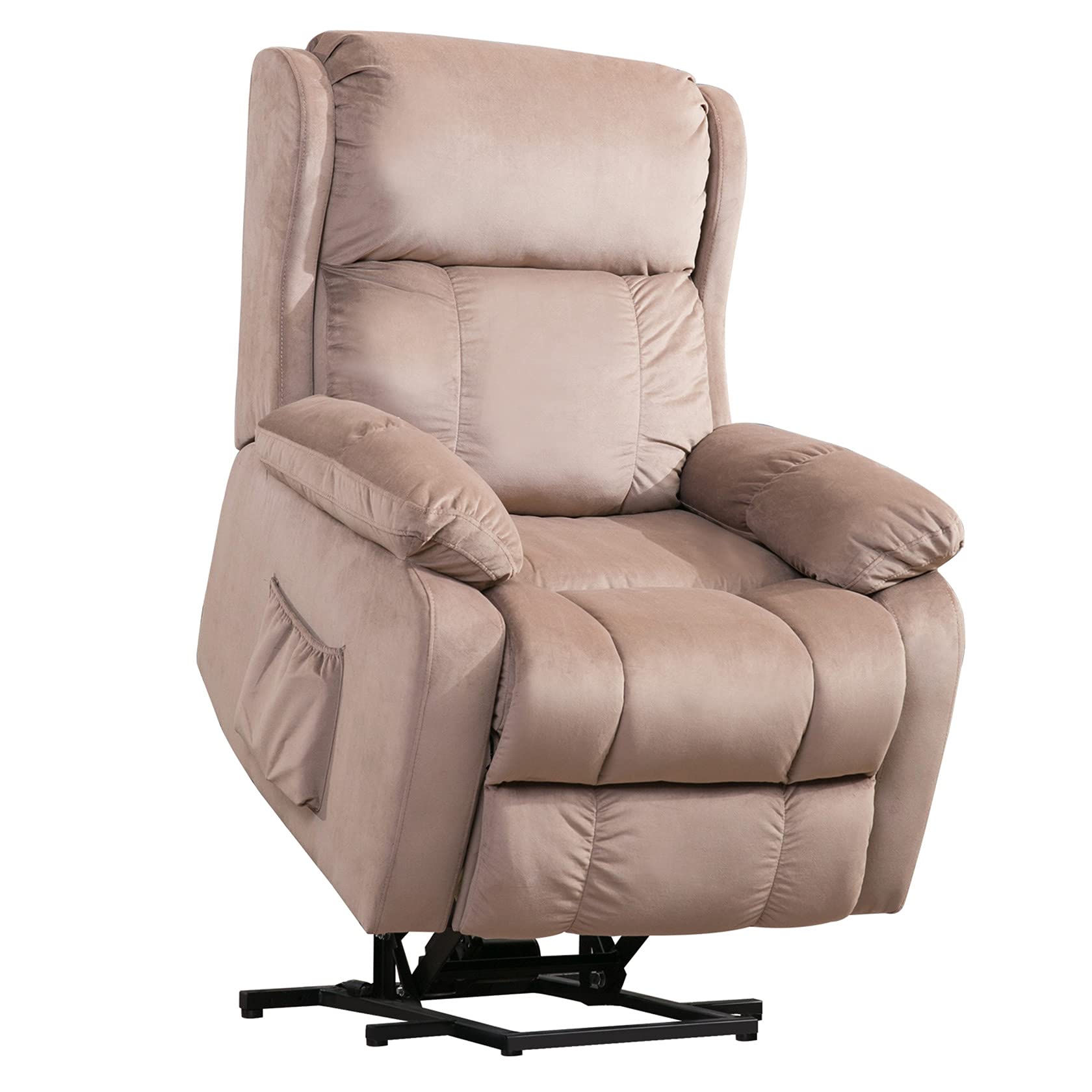 SuoANI Electric Power Lift Recliner with Remote Soft Fabric Living Room Chair Reclining Couch for Elderly Modern Home Theater Seat Ergonomic Lounge Chair
