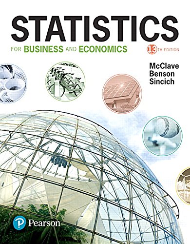 Statistics for Business and Economics Plus MyStatLab with Pearson eText -- Access Card Package (13th Edition)