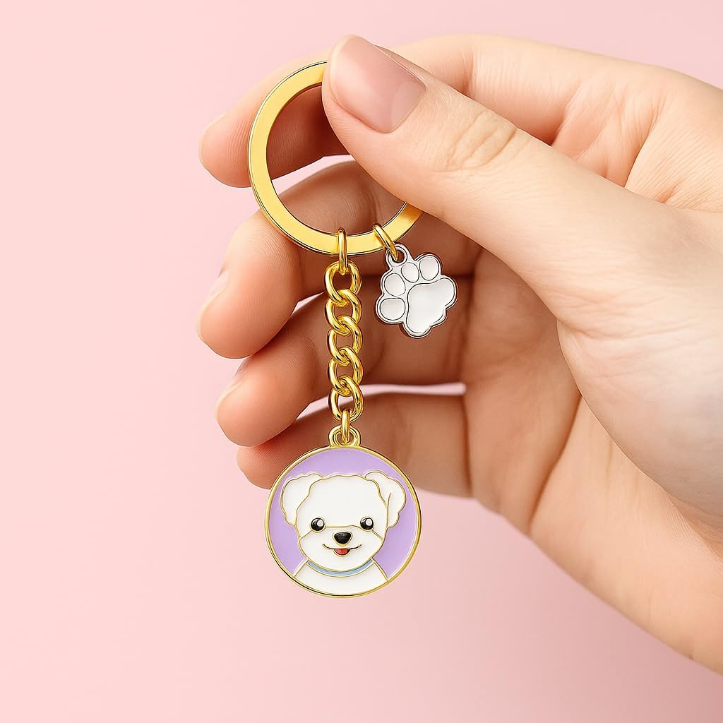 Dog Keychain, Animal Keychains Bag Charms for Women image 5
