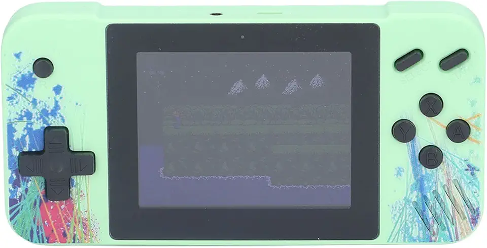 Asixxsix Console de jogos portátil com tela de 3,5 polegadas, bateria de 1200 mAh Console de jogos portátil Corpo ultrafino de videogame retrô Resolução de 1080 x 680