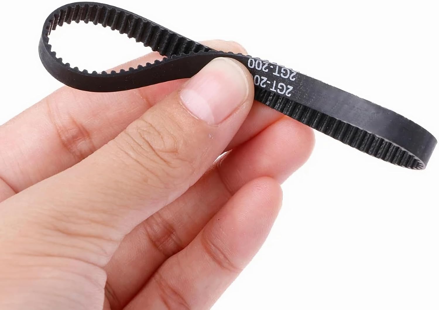 3D Printer Timing Belts, 2GT-6 Closed Loop Rubber Belt, 250mm 274mm 278mm Length, 6mm Width, 2mm Pitch, Black Loop Drive Belt 3pcs Set