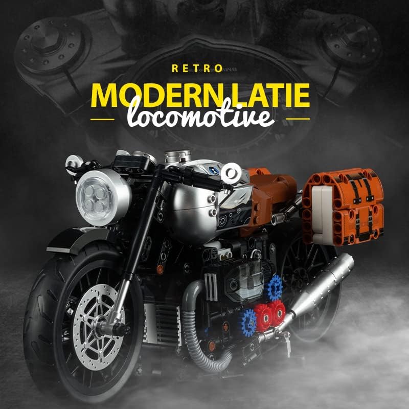 Miniatura 2 de Technic Kit de construcción de motocicleta para BMW R NineT Superbike, Build A Model Motorcycle, MOC Racing - Bloques de construcción de motocicleta