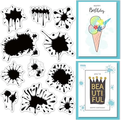 Miniatura 8 de CRASPIRE Sellos transparentes de nudo celta, estrella y corazón de cinco puntas, sello de silicona transparente para álbumes de recortes, álbumes de