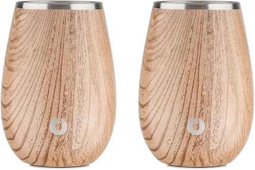 Miniatura 6 de SNOWFOX Copa de vino Grand Pinot de acero inoxidable con aislamiento al vacío de alta calidad, el vino frío se mantiene helado, copas de cóctel sin