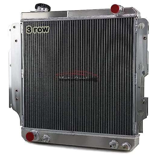 MotoCooling Jeep Wrangler Radiador, radiador de alumínio para Jeep Wrangler 1987-2006 TJ YJ 2.4 2.5 4.0 4.2, Radiadores Downflow 1988 1989 1990 1991 1992 1993 1994 1995 1996 (3 fileiras)