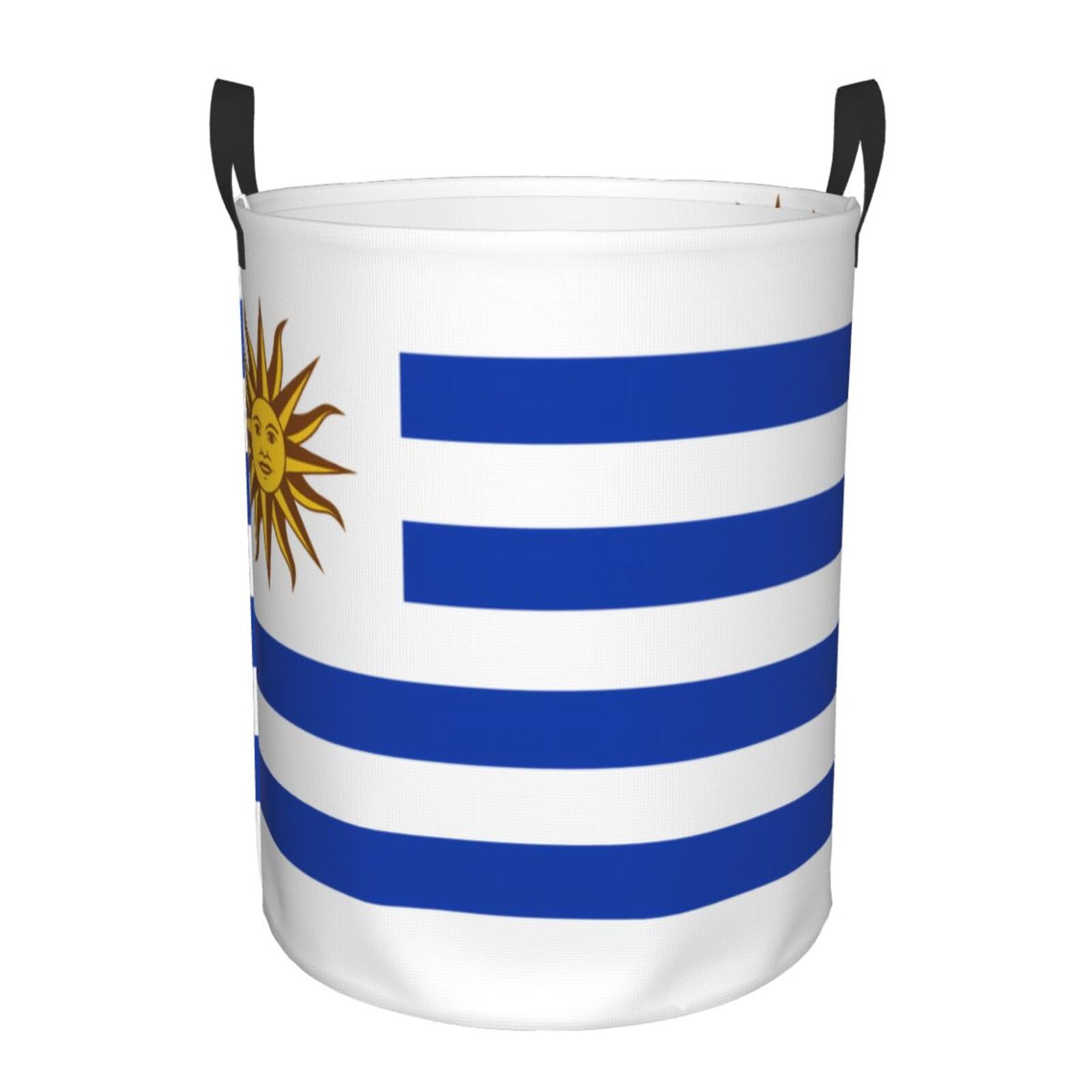 M Collapsible Flag of Uruguay Print Circular Hamper Round