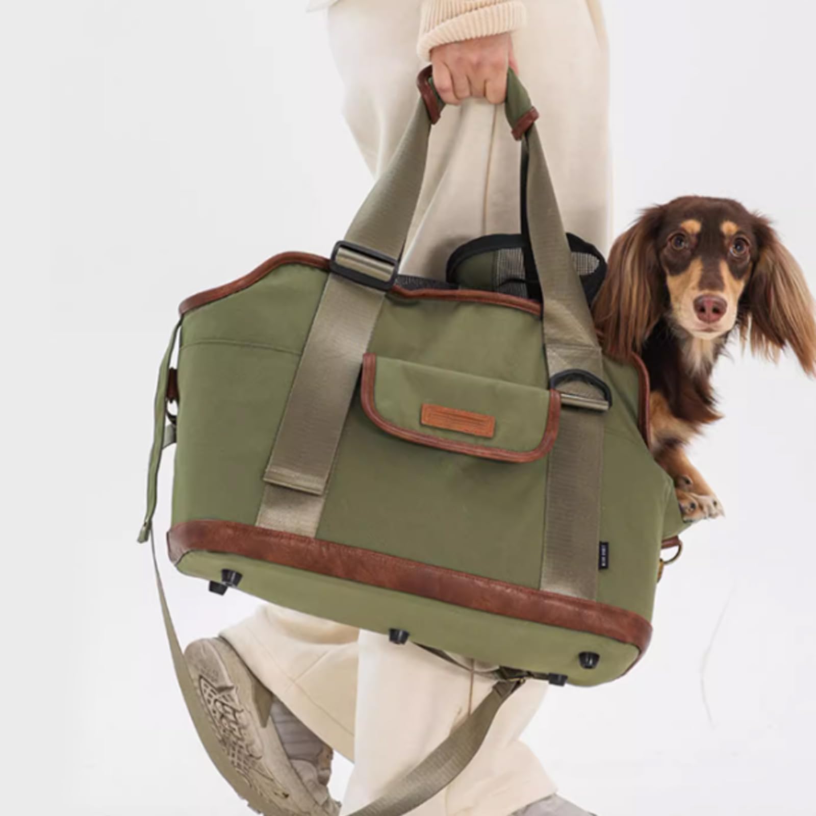 Trasportino per Cani E Gatti, Portatile Borsa Trasportino per Animali Domestici, Traspirante, Rasportino Morbido per Cani E Gatti, per Viaggi, Meno di 5Kg,Blu