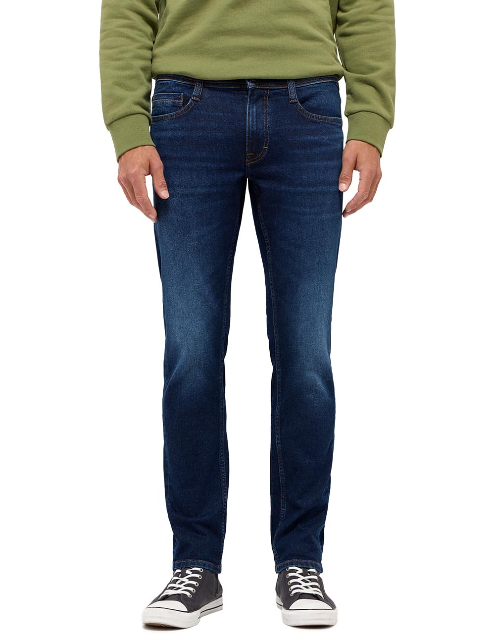 Mustang Men's Blue Style Oregon Slim Jeans, 30 W/30 L