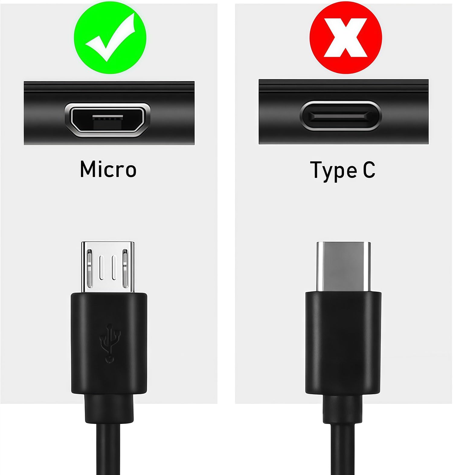 Cavo USB Micro 2m + 5V2A +3m (Micro, 6.6ft)