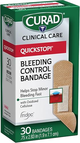 Miniatura 2 de CURAD QuickStop! Vendajes de tela flexible, 0.75 x 2.83 pulgadas, 30caja, una caja