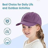 Vista 68 de Peecabe Gorra de béisbol para niños pequeños, unisex, de algodón, ajustable, para bebés, niños, gorra de béisbol para niñas de 1 a 5 años