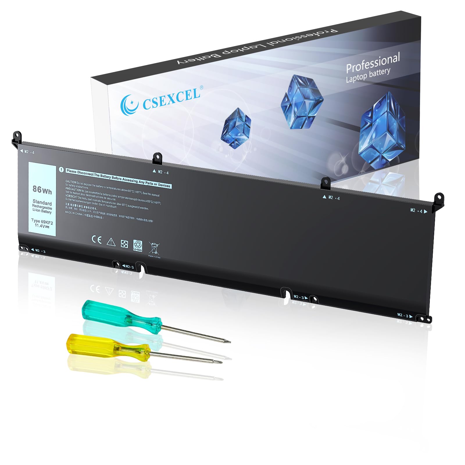 69KF2 Akku für Dell XPS 15 9500 9510 9520 Precision G7 15 G15 5521 5520 5515 5511 5510 Alienware M15 M17 R3 R3 R4,Inspiron 7510 7610 7620 P87F P87F002 P87F003 070N2F 8FCTC P91F