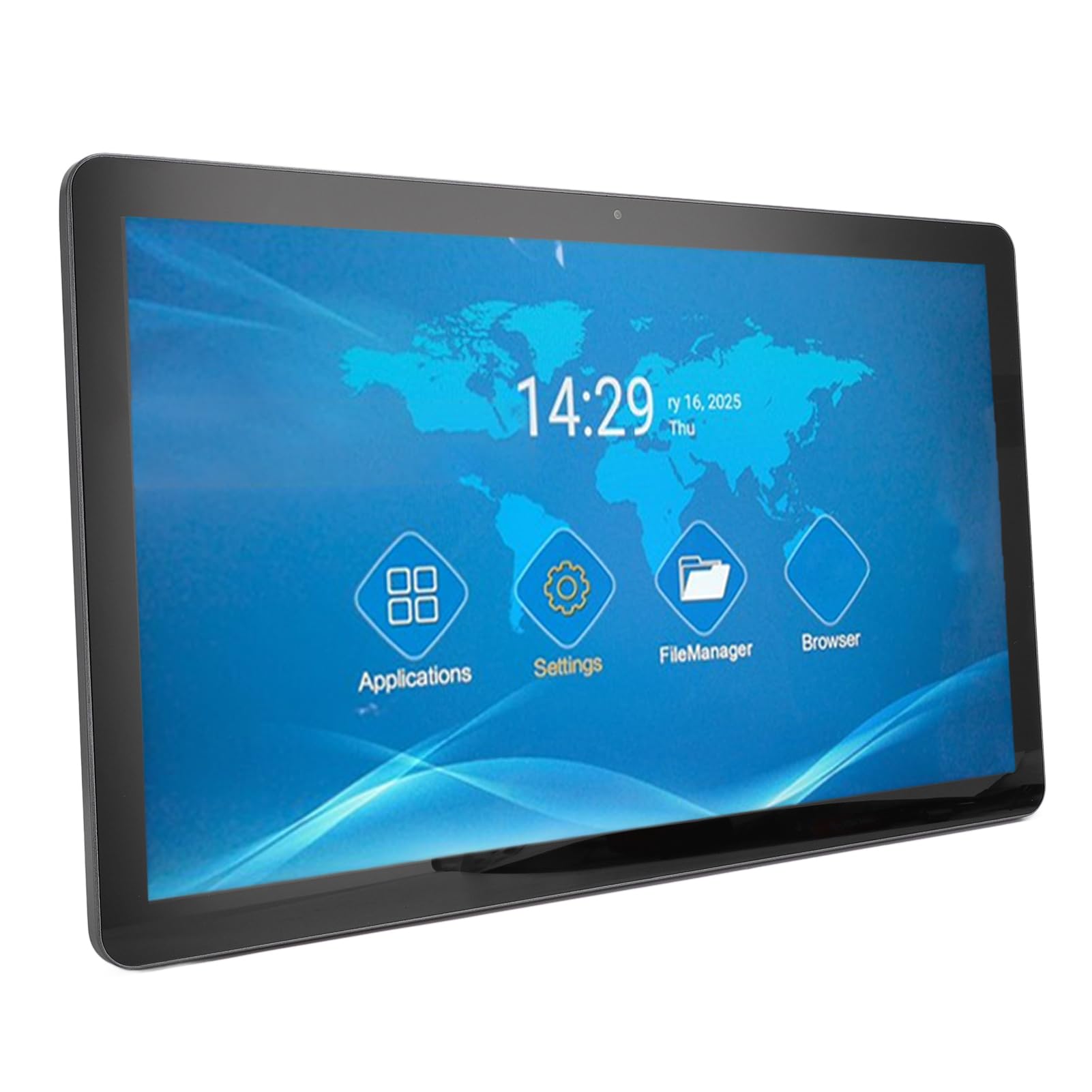 Cuifati 15,6 "Digitalkalender CHORE -Diagramm, 1920 X 1080p Full HD Touchscreen Smart Family Planer mit 5MP HD -Kamera, Digitaler Kalender für Familienpläne Anzeigen (EU-Stecker)