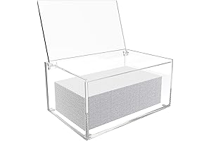 Transparent 5 mm Clear Acrylic Dryer Sheet Box Dispenser for Laundry