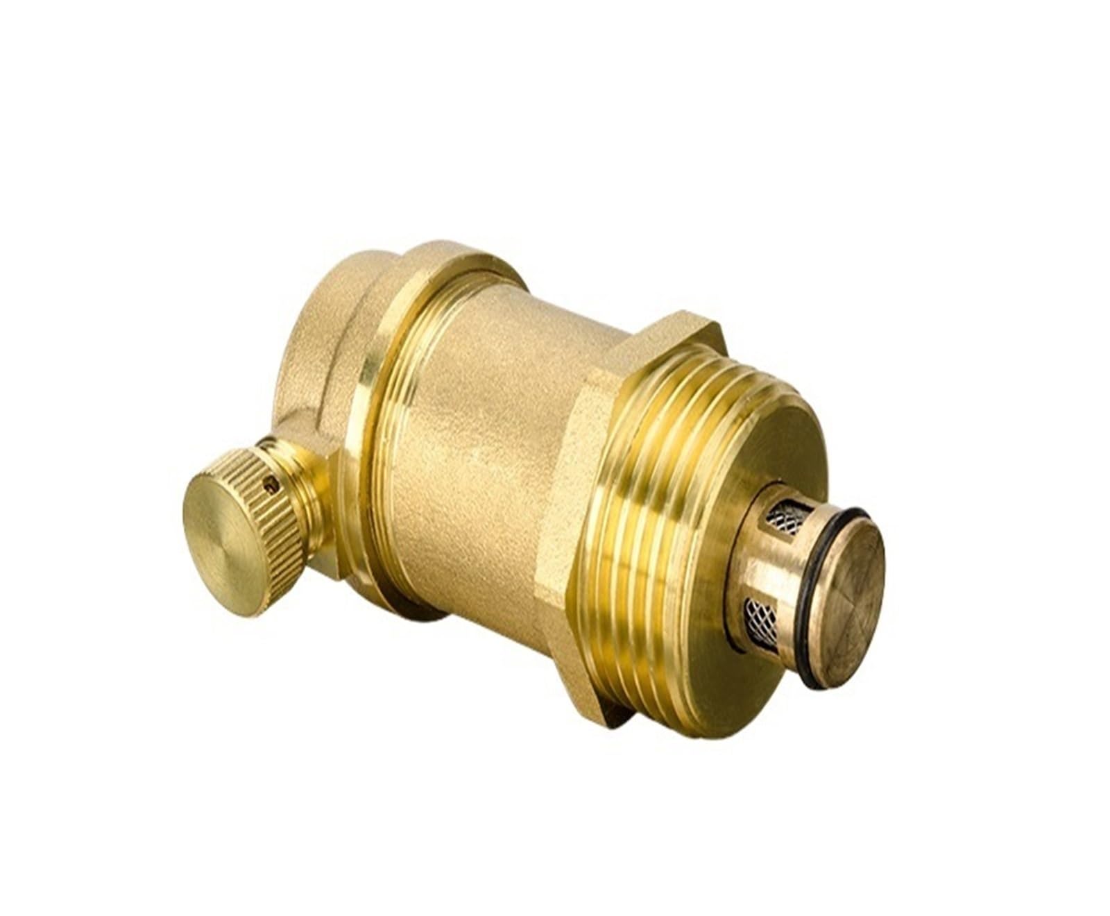 Generico Valvola di sfiato automatico della pressione dell'aria in ottone da 1/2" 3/4" 1" Valvola di sicurezza Valvola di sicurezza for scaldabagno solare(1")