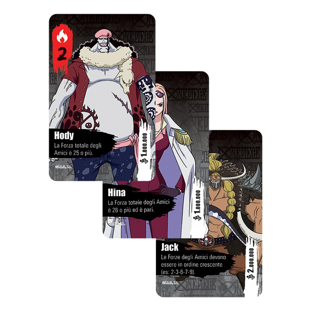 One Piece Nakama - Amici & Nemici - Gioco di carte cooperativo, 1-5 giocatori, 10+, Edizione in Italiano