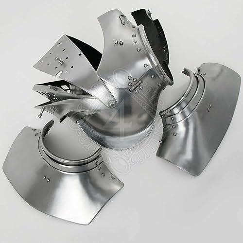 Miniatura 3 de ANTIQUECOLLECTION Torneo Medieval Margrave Cerrar Casco Plata, plateado