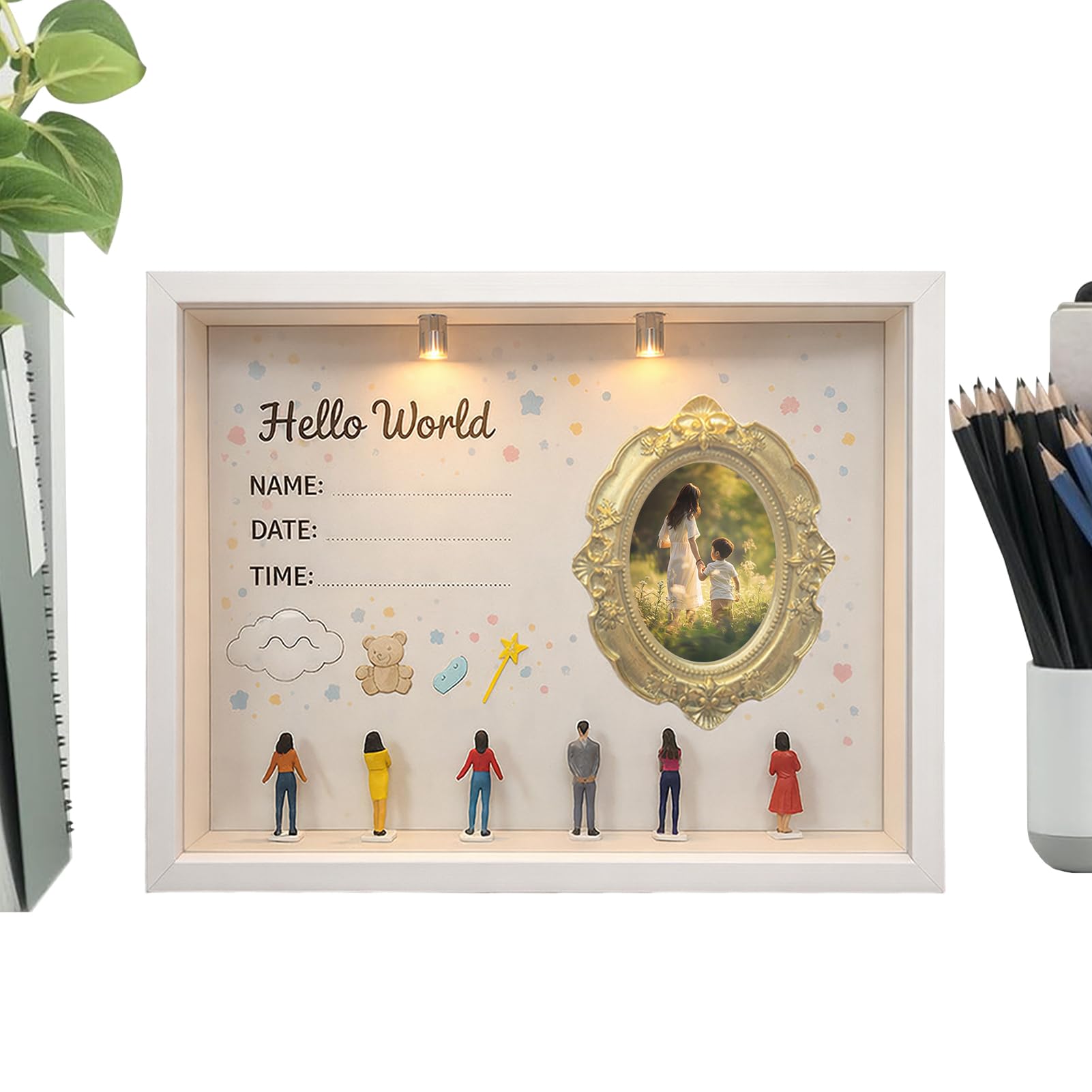 Marco de fotos para niños Mini Museo ideal para decorar el escritorio de la habitación