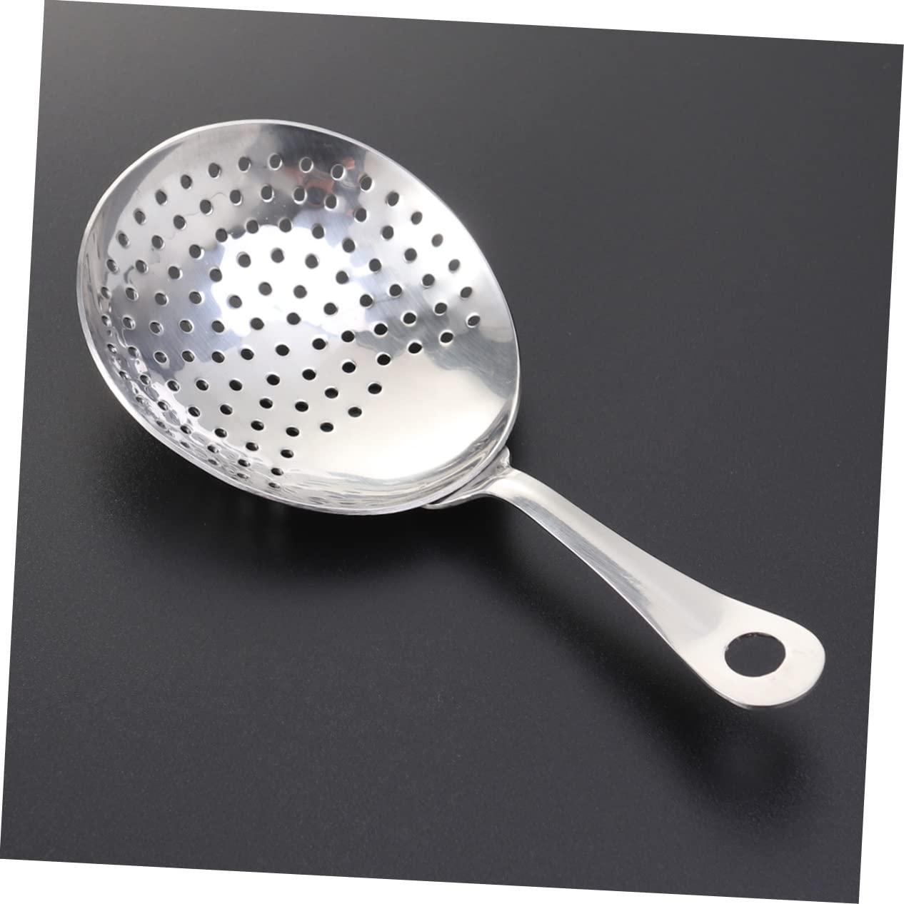 Cabilock Stainless Steel Ice Filter Cooking Strainer Bar Mesh Strainer Spoon Soup Ladle Colander Slotted Spoon