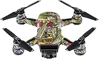 Vista 1 de MightySkins Skin compatible con DJI Spark Mini - Fish Puzzle Cubierta protectora de vinilo duradera y única Fácil de aplicar, quitar y cambiar