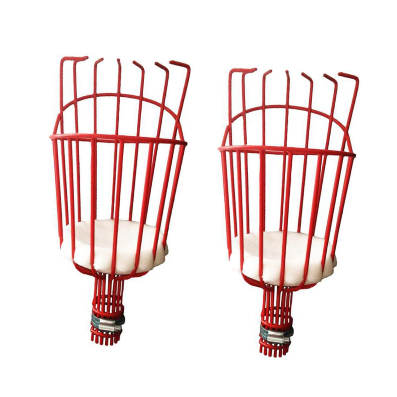 FONDOTIN 2Pcs Orchard Tool High Reach Fruit Harvester Picker with Basket Labor Saving Fruit Picker for Effortless Harvesting for Apples Pears and More