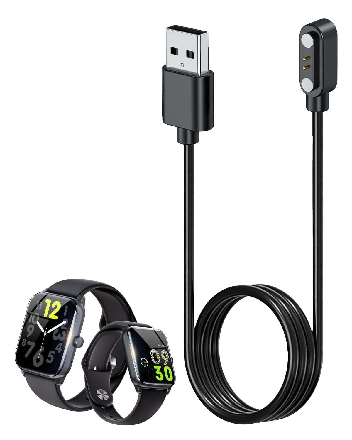 Amazon.co.jp: For Adare Nexmate 1.96 インチ スマートウォッチ 充電