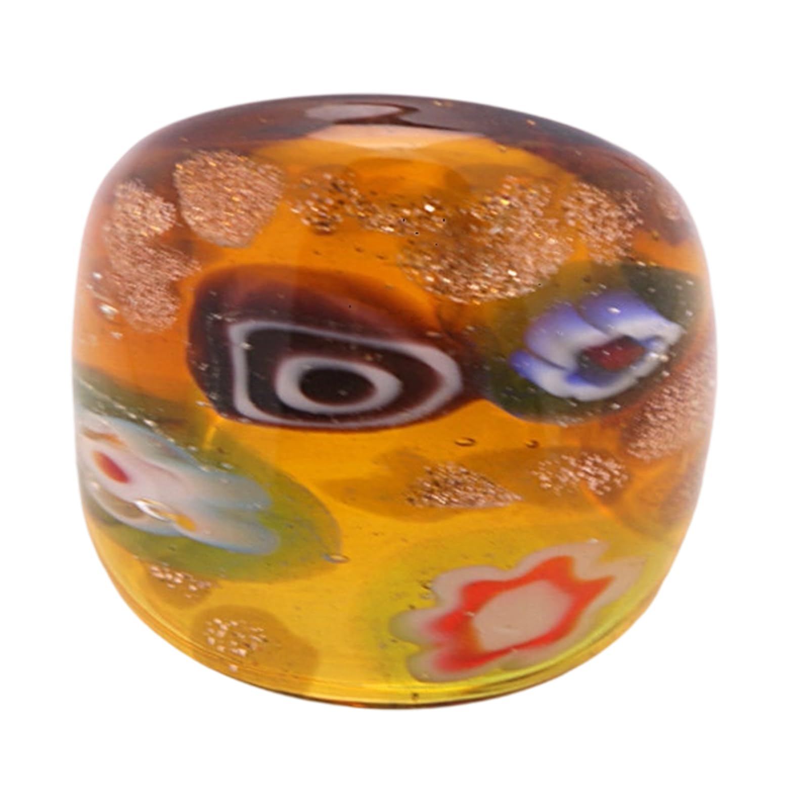 Maxtonser Elegant Ethnic Styles Glass Rings Elegant Handmade Colorful for Everyday Wear and Special Occasions
