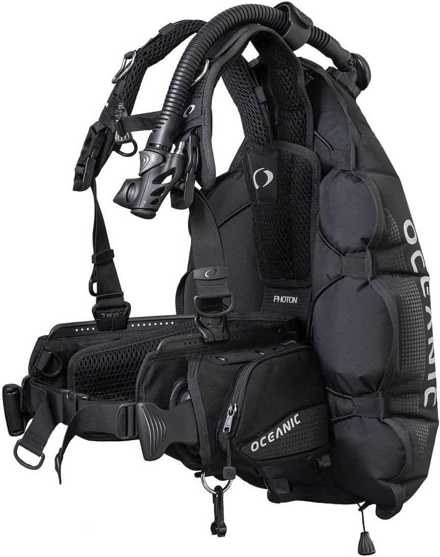 Chaleco Oceanic Photon Pro, hombre | Compensador de flotabilidad de buceo | Sistema de arnés modular para ajuste personalizado | Sistema de peso integrado | Chaleco de buceo de alto rendimiento