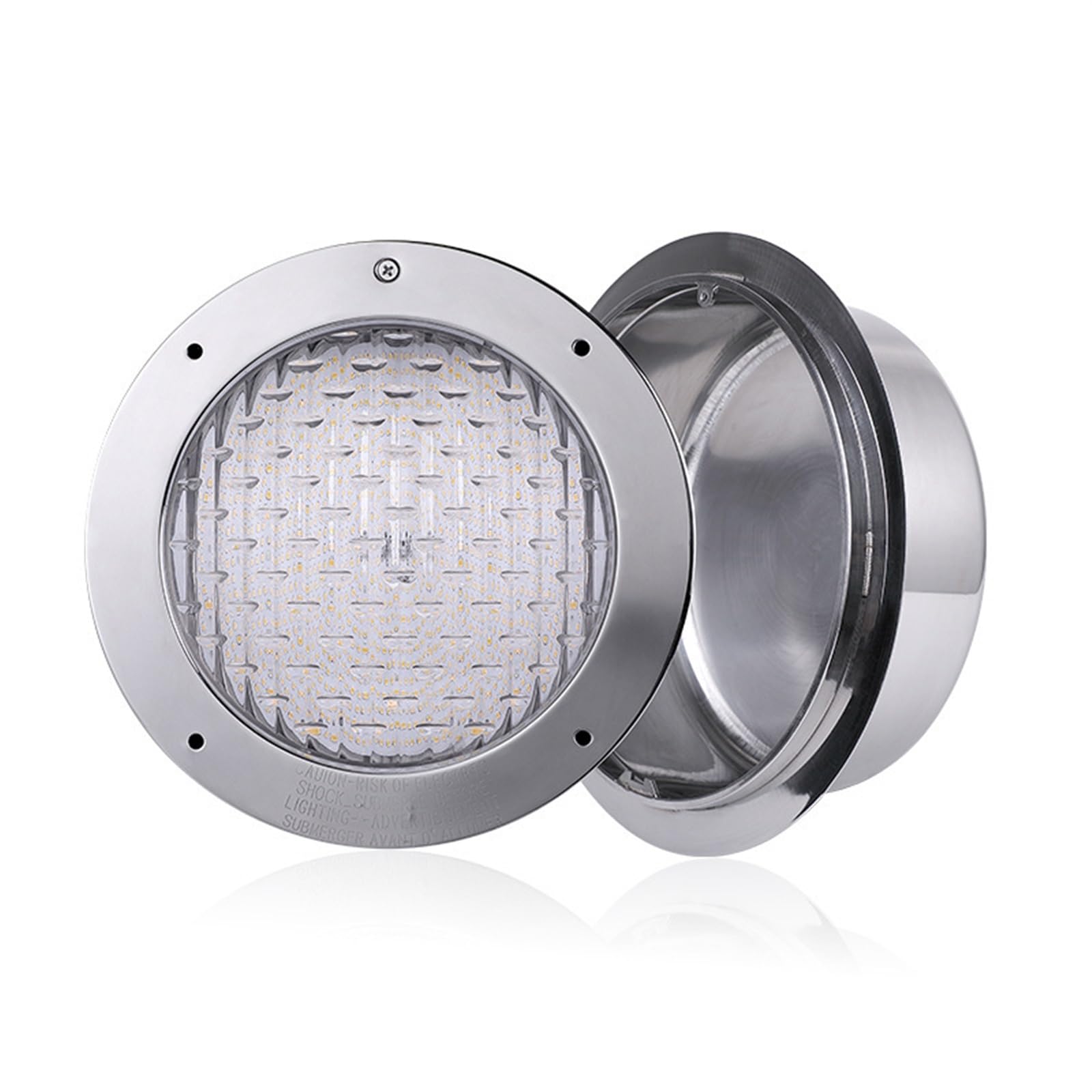 DIGNIFE Pool Lights, LED Swimming Pool Lights Landscape Square Underwater Bath Spa Stainless Steel(Bianco,25W)